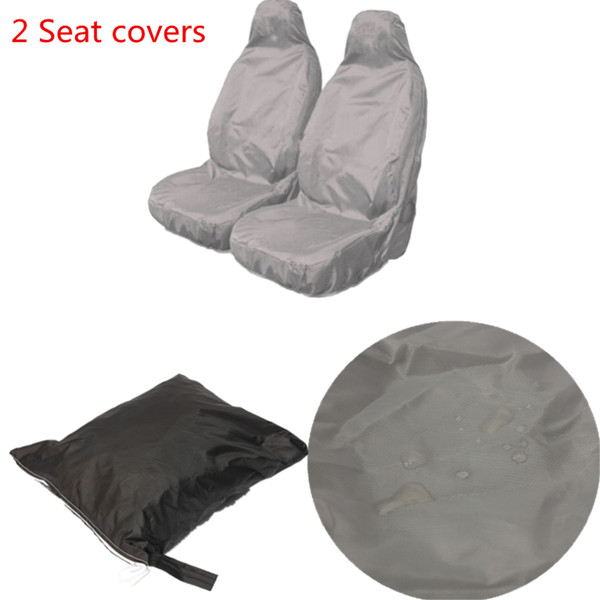 Universal-Car-Van-Waterproof-Nylon-Heavy-Duty-Front-Seat-Covers-Protectors-976158
