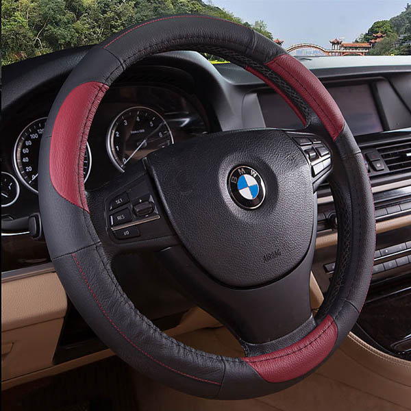 15-Inches-Size-Genuine-Cowhide-Leather-Steel-Ring-Wheel-Cover-for-Universal-Car-995202
