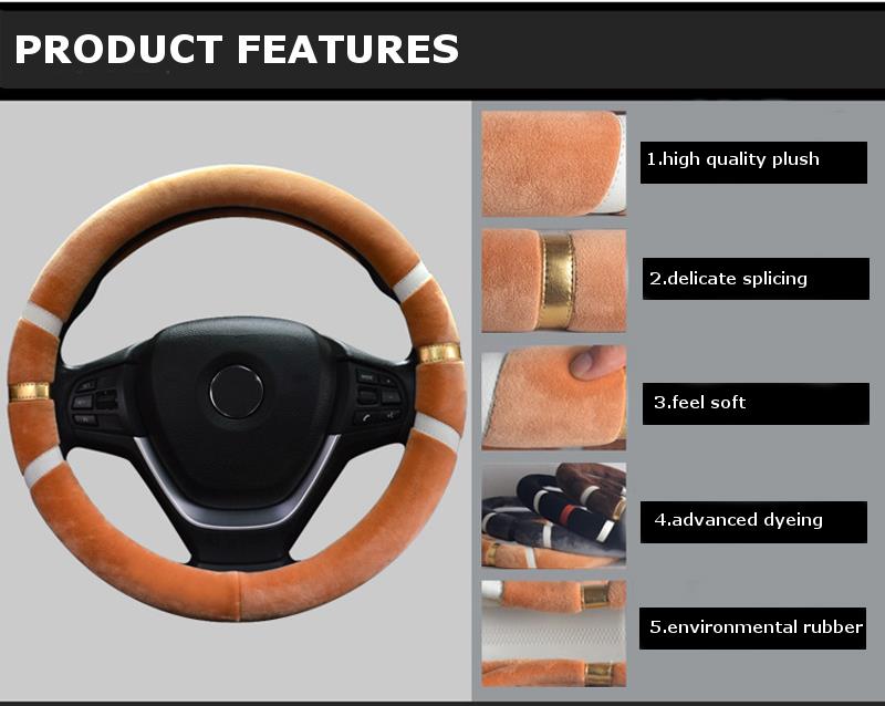 3638cm-Car-Steering-Wheel-Covers-Winter-Warm-Plush-Protector-Four-Colors-Universal-1249756