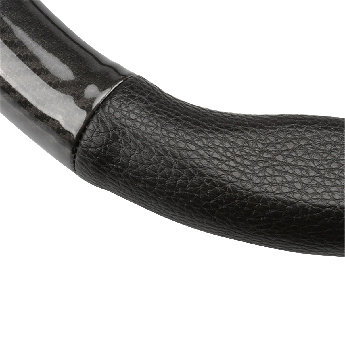 38cm-Carbon-Fiber-Leather-Stitching-Car-Steering-Wheel-Covers-Anti-Slip-Black-Universal-1366514