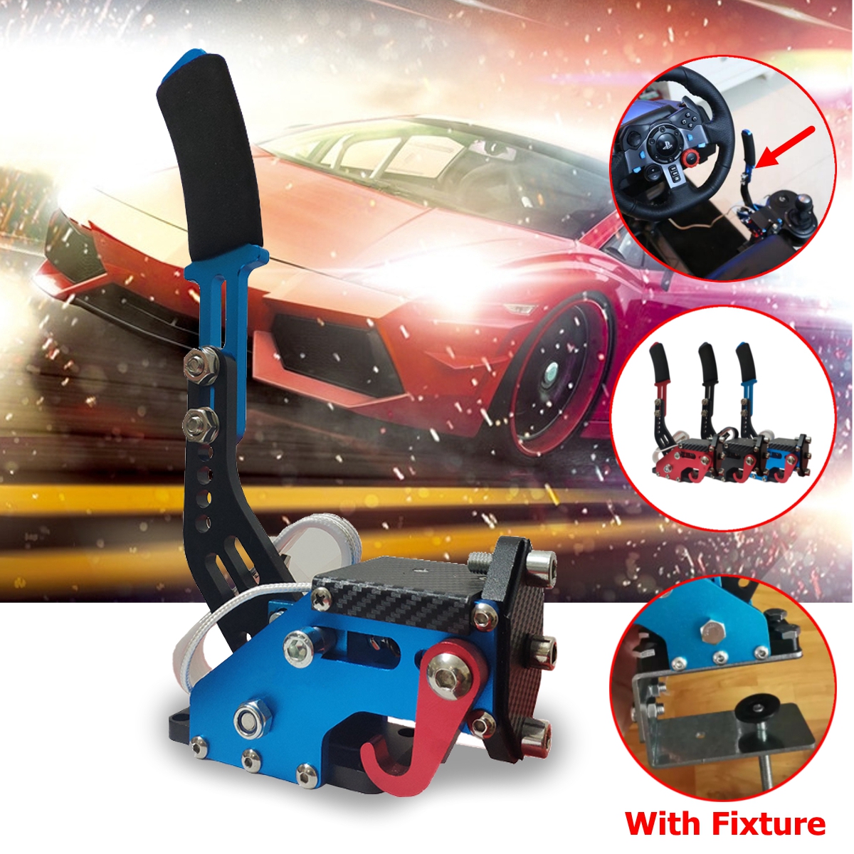 14Bit-PC-Hall-Sensor-USB-Handbrake-Hydraulic-Lever-SIM-With-Fixture-Clamp-For-Racing-Games-G252729-T-1506717