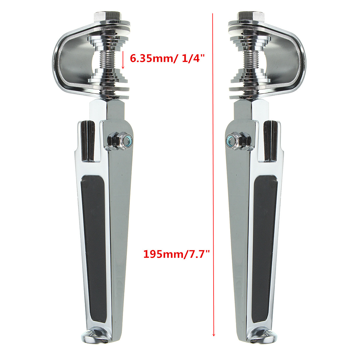 1inch-1-14inch-Universal-Highway-Motorcycle-Chrome-Clamp-On-Foot-Pegs-For-HaleyHonda-1208778