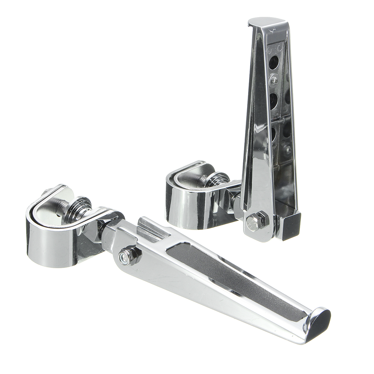 1inch-1-14inch-Universal-Highway-Motorcycle-Chrome-Clamp-On-Foot-Pegs-For-HaleyHonda-1208778