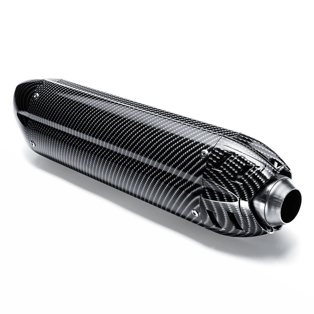 38-51mm-470mm-Universal-Aluminium-Alloy-Motorcycle-Exhaust-Muffler-Tip-Carbon-Style-1388825