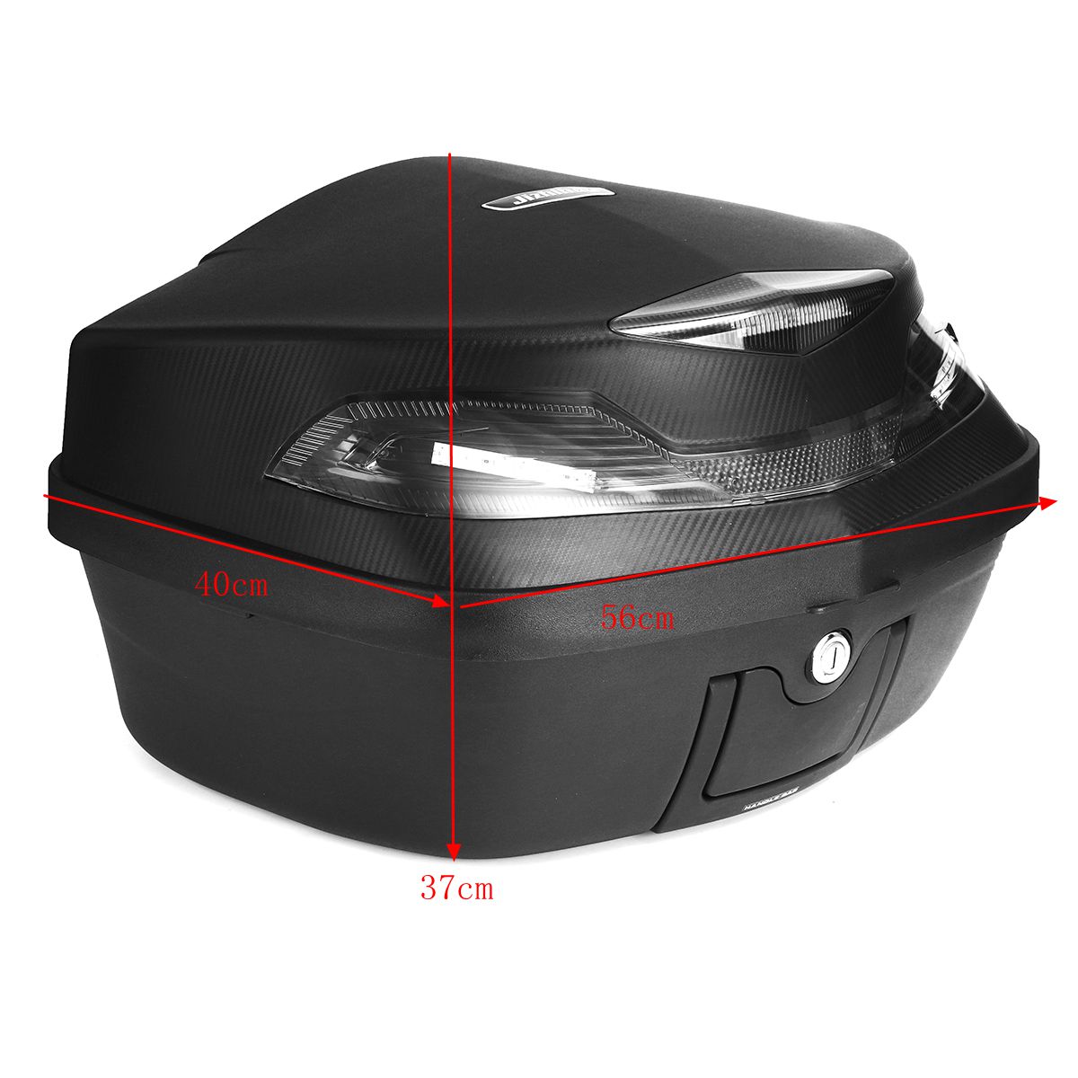 48L-Motorcycle-Scooter-Top-Box-Topbox-Rear-Luggage-Storage-WLED-Light-Universal-1260310