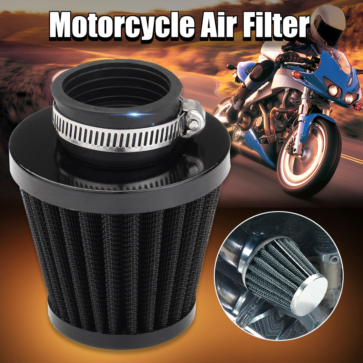 35mm39mm48mm50mm54mm60mm-Air-Filter-Cleaner-For-Motorcycle-ATV-Dirt-Bike-Quad-Scooter-1356901