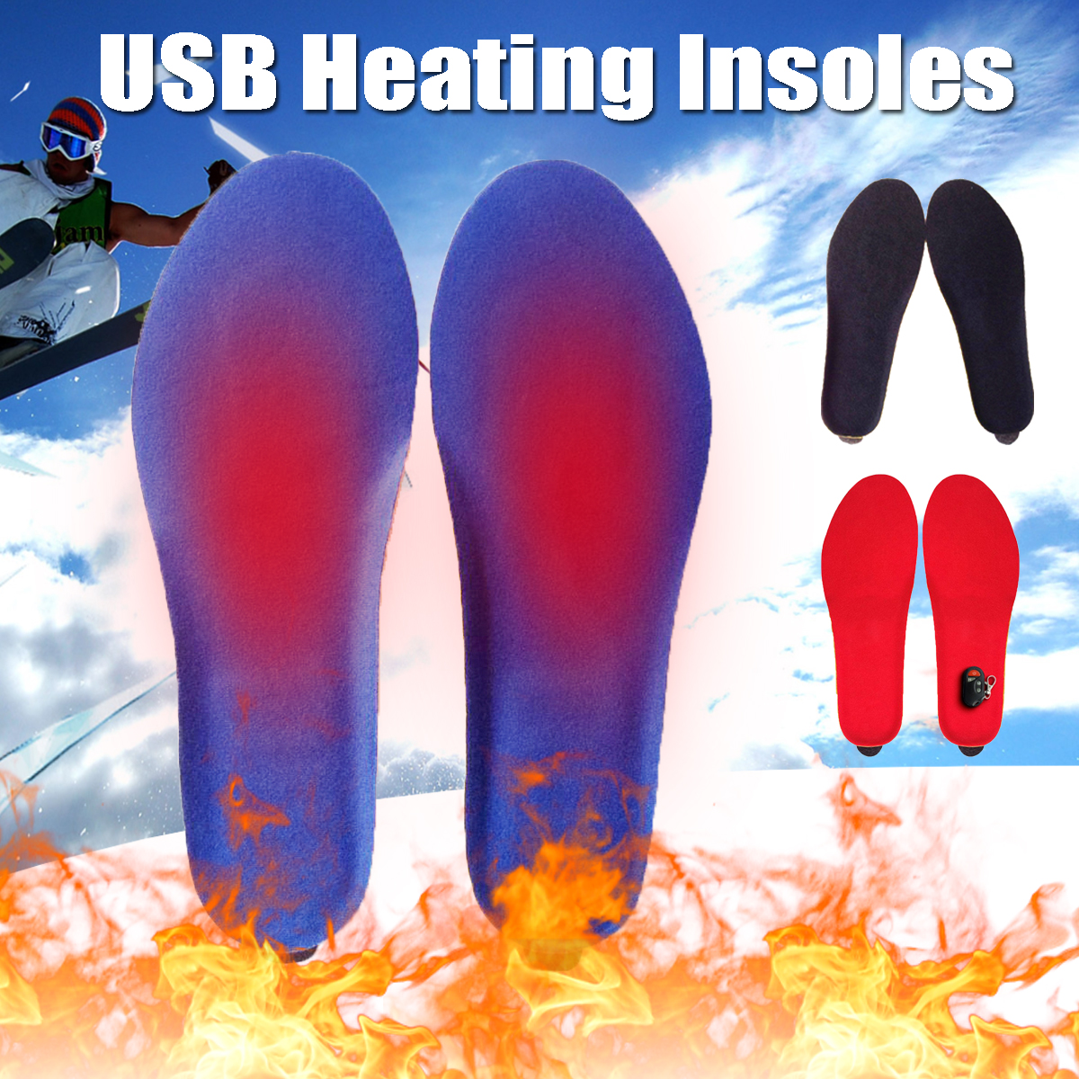 1800mAH-Electric-Heated-Insole-Warmer-Foot-Heater-Rechargeable-Digital-Remote-41-45-1395587
