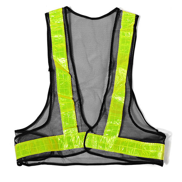 2pcs-BlackampYellow-Reflective-Vest-High-Visibility-Warning-Safety-Gear-966549