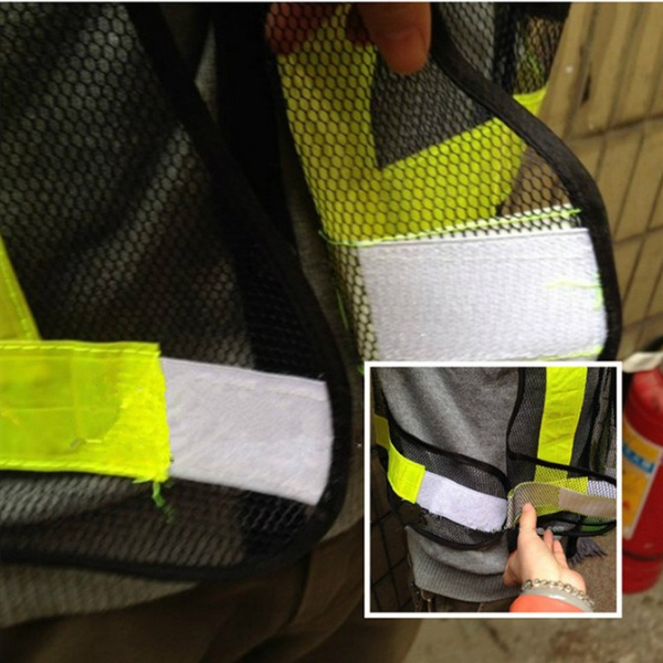 2pcs-BlackampYellow-Reflective-Vest-High-Visibility-Warning-Safety-Gear-966549