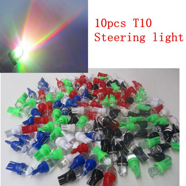 10PCS-T10-1W-25LM-Bulb-Motorcycle-Steel-Ring-InstrumentFog-Lamp-DC-12V-Car-Auto-Colorful-Lights-1029301