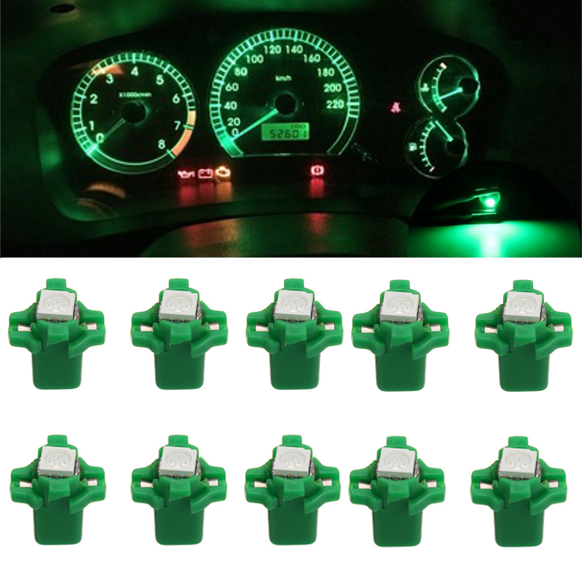 10pcs-12V-T5-B83D-W3W-5050-LED-Instrument-Head-Lights-Dashboard-Dash-Gauge-Bulb-1316754