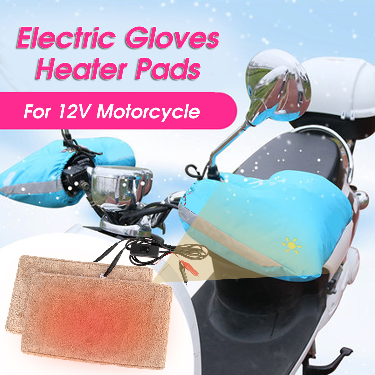 12V36V-96V-Motorcycle-Gloves-Heateing-Pads-Warm-Heater-Mats-Universal-1413292