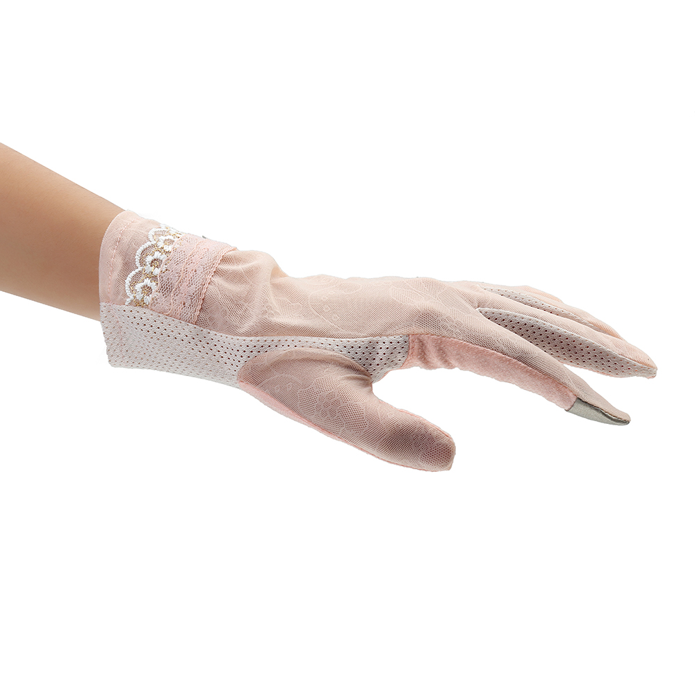 Women-Touch-Screen-Lace-Gloves-Motorcycle-Anti-UV-Driving-Riding-Full-Finger-1364177
