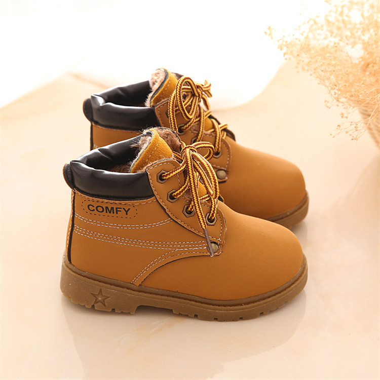 Baby-Kids-Boy-Girl-PU-Leather-Snow-Boots-Fur-Lined-Winter-Warm-Shoes-1018403