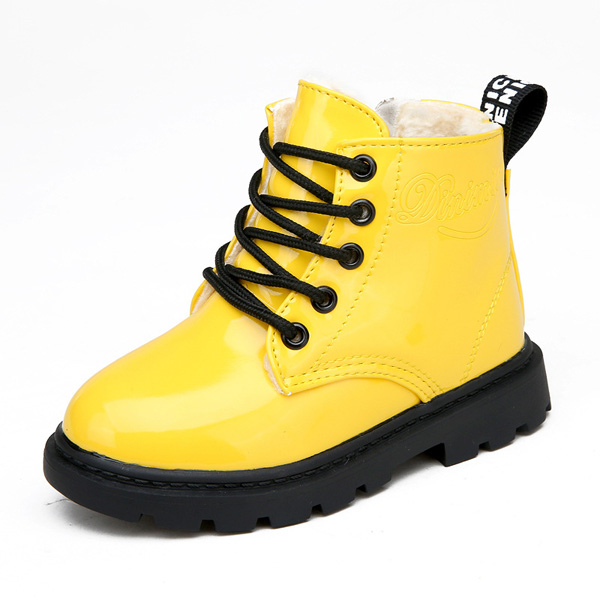 Children-Unisex-Winter-Plush-Warm-Waterproof-PU-Leather-Casual-Boots-1113077