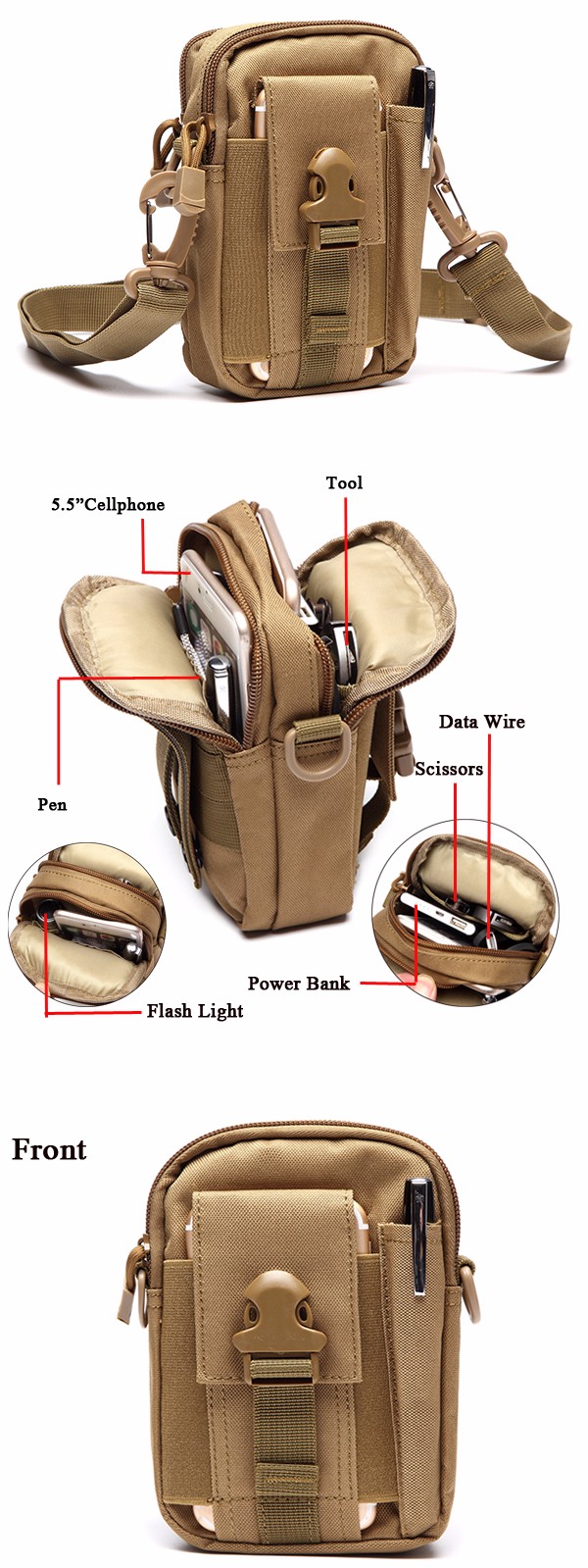 6inches-Cell-Phone-Men-Nylon-Crossbody-Bag-Tool-Tactical-Waist-Bag-1107277