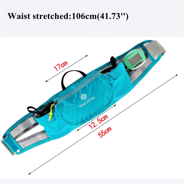 Casual-Sports-Running-Ajustable-Waist-Bag-Nylon-Waterproof-55inch-Phone-Bag-Storage-Crossbody-Bags-1136261