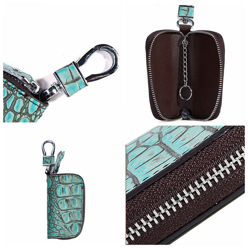 Genuine-Leather-Embossed-Unisex-Zipper-Keychain-Car-Key-Case-Bag-Random-Color-Mini-Wallets-1330649