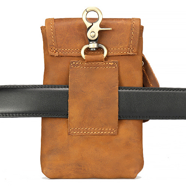 Men-Genuine-Leather-Vintage-Waist-Bag-Phone-Bag-For-197-236-inches-Phone-1350810