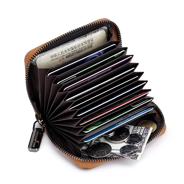 Bullcaptain-Men-Genuine-Leather-Multi-slots-Card-Holder-Wallet-1431464