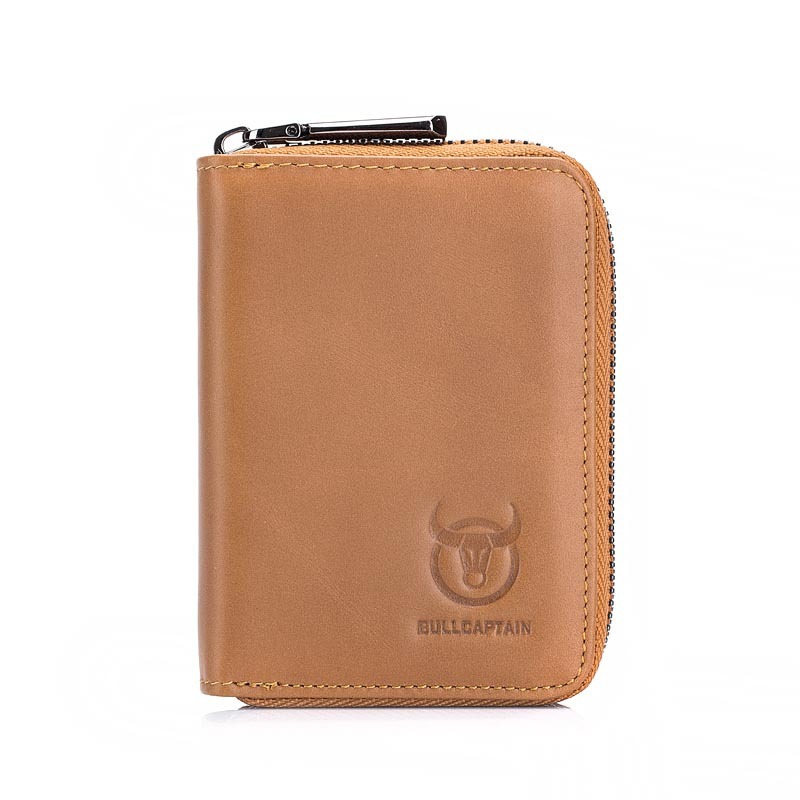 Bullcaptain-Men-Genuine-Leather-Multi-slots-Card-Holder-Wallet-1431464