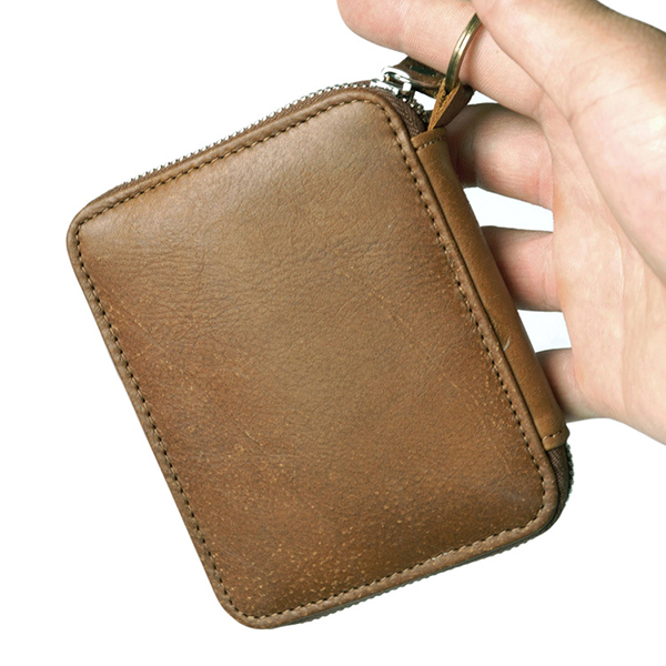 Zip-Around-Card-Holder-Genuine-Leather-Coin-Bag-Credit-Card-Organizer-Wallet-1262180
