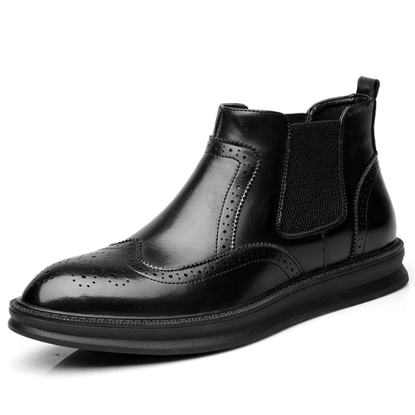 Comfy-Brogue-Style-Ankle-Boots-Classic-Elastic-Band-Genuine-Leather-Boots-for-Men-1238089