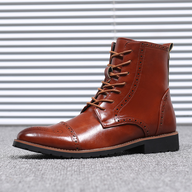 Men-Brogue-Classic-Cowboy-Lace-Up-Mid-calf-Boots-1384871