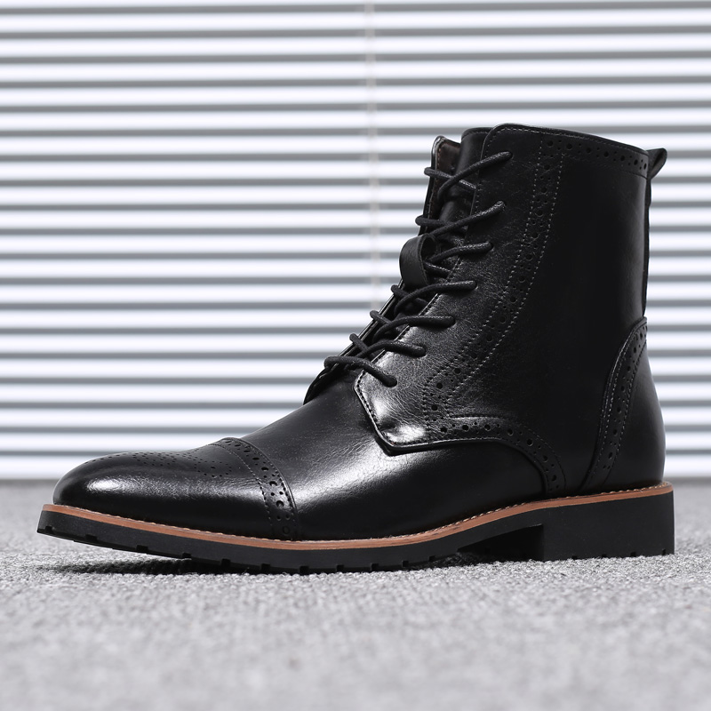 Men-Brogue-Classic-Cowboy-Lace-Up-Mid-calf-Boots-1384871