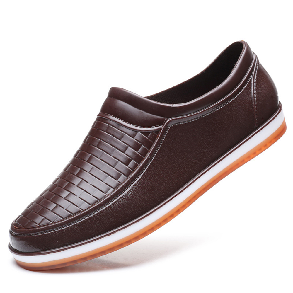 Men-Casual-Waterproof-Soft-Flats-Woven-Style-Slip-On-Flats-Loafers-1345175