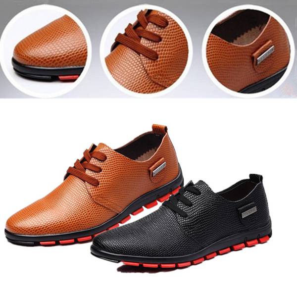Mens-Casual-Animal-Texture-Lace-Up-Oxford-Artificial-Leather-Shoes-967024