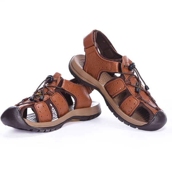 Genuine-Leather-Beach-Sandals-Outdoor-Round-Toe-Flat-Shoes-1154069