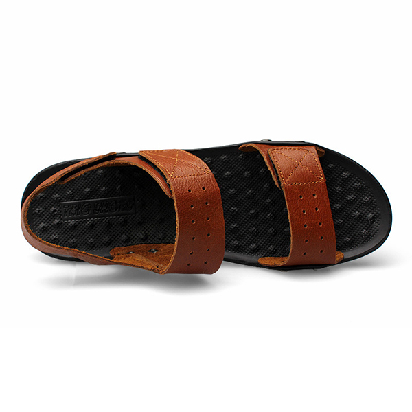 Large-Size-Men-Comfy-Breathable-Genuine-Leather-Hook-Loop-Sandals-Shoes-1274087