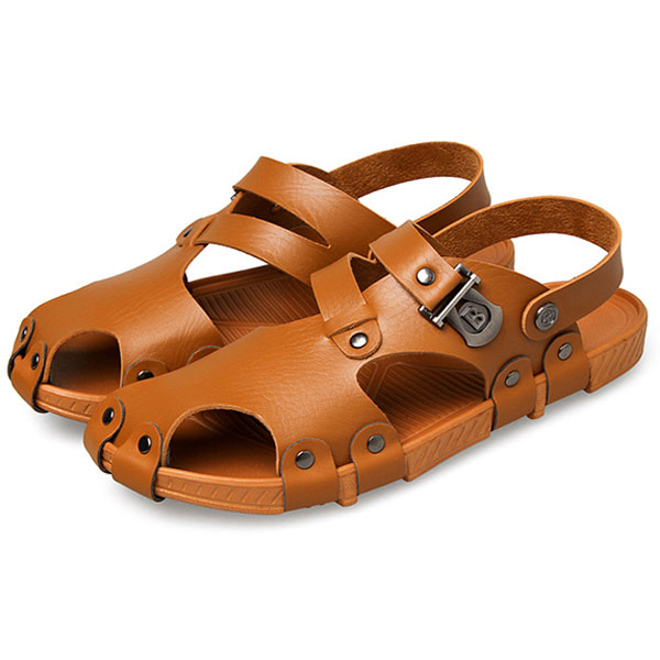 Men-Beach-Sandals-Outdoor-Summer-Slip-On-Flat-Shoes-1148150
