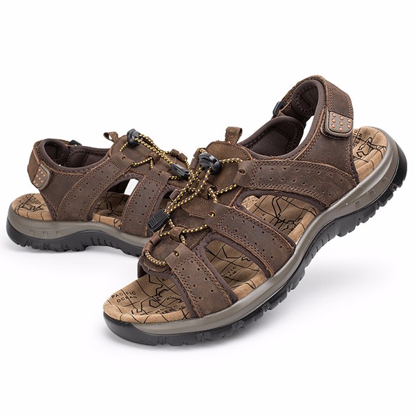 US-Size-6-95-Men-Casual-Outdoor-Leather-Sandals-Breathable-Comfortable-Beach-Flat-Shoes-1044510
