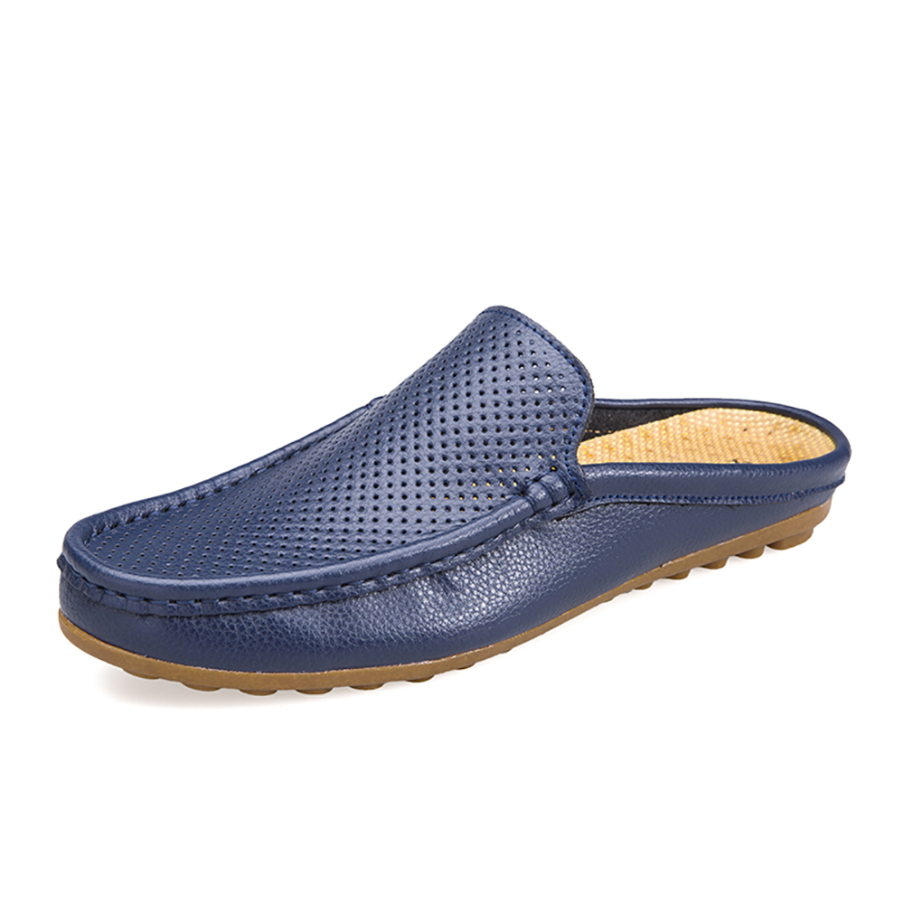 Men-Breathable-Cowhide-Slip-Resistant-Soft-Soles-Casual-Slippers-1459558
