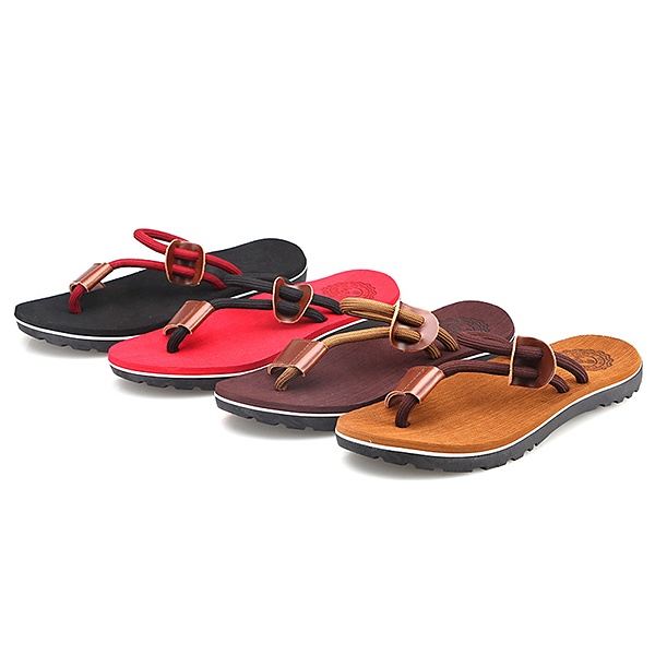 Men-Casual-PU-Leather-Clip-Toe-Slippers-Beach-Shoes-1284876