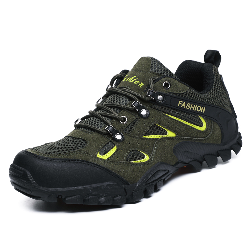 Men-Breathable-Mesh-Outdoor-Hiking-Slip-Resistant-Lace-Up-Sneakers-1459559