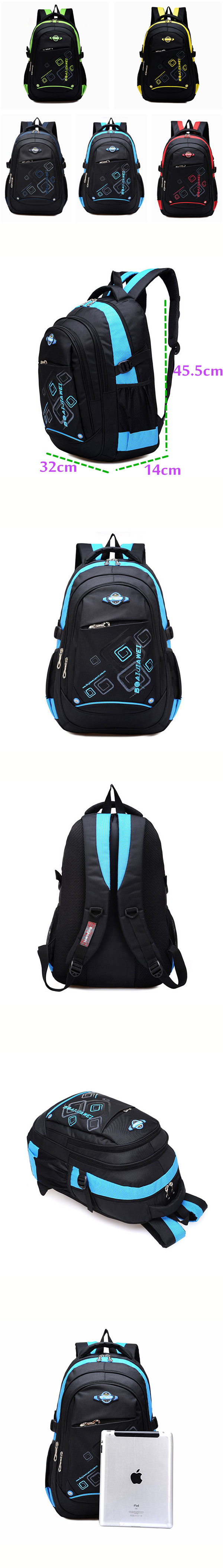 Waterproof-Children-School-Bag-Girls-Boys-Travel-Backpack-Shoulder-Bag-998515