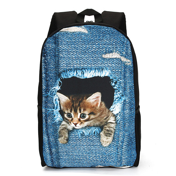 3D-Cat-Backpack-Dog-Pattern-Denim-School-Book-Bags-Travel-Bags-1077113