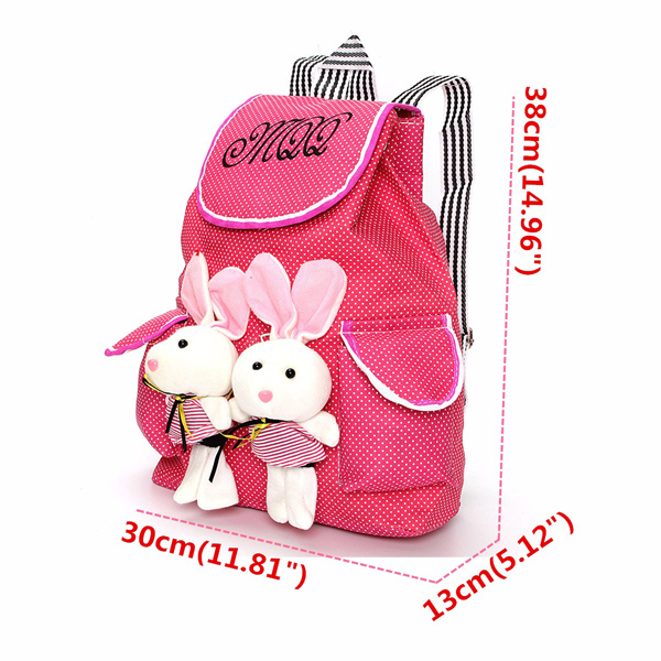 Lace-Color-Canvas-Rabbit-Bag-Backpack-Shoulder-bag-For-Women-1090648