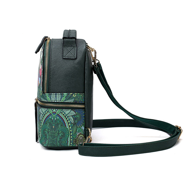 Women-Faux-Leather-Forest-Print-Pattern-Backpack-Shoulder-Bag-1329600