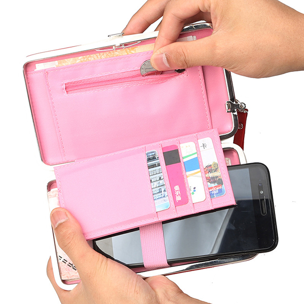 Baellerry-Women-Faux-Leather-Multifunctional-Card-Holder-Phone-Bag-1334857