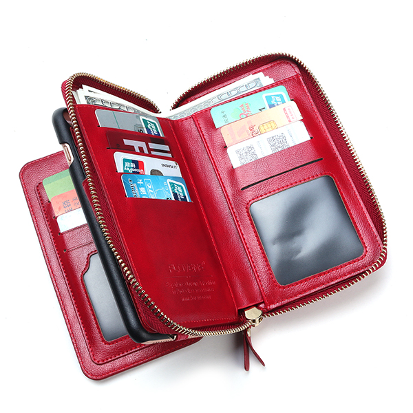 FLOVEME-Women-55-Inches-Cell-Phone-Wallet-PU-Leather-Clutch-Bag-Crossbody-Bag-1145177
