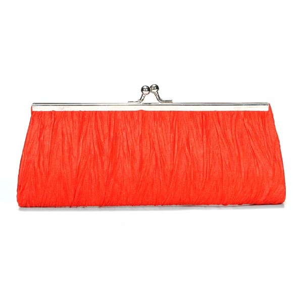 New-Elegant-Satin-Pleated-Bridal-Evening-Clutch-Handbag-83991