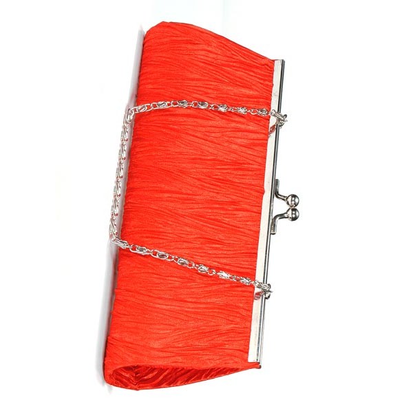 New-Elegant-Satin-Pleated-Bridal-Evening-Clutch-Handbag-83991