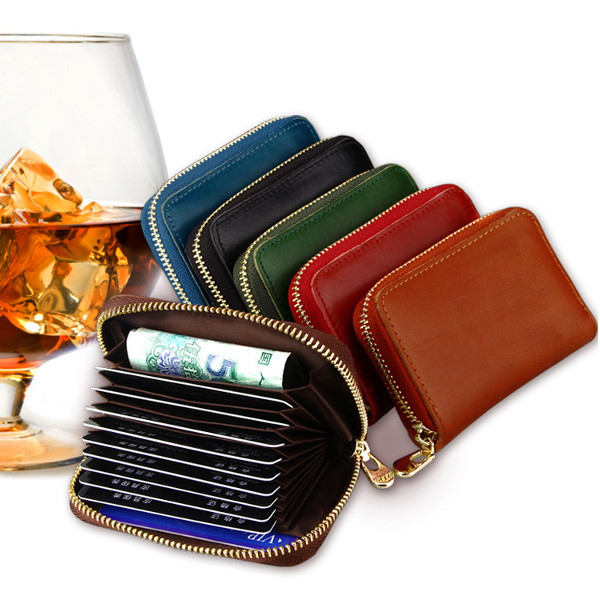 Genuine-Leather-Card-Holder-Portable-Zipper-Short-Purse-Wallets-Coin-Bags-1172904