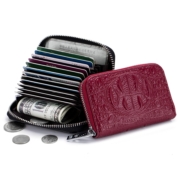 Genuine-Leather-Crocodile-Pattern-12-Card-Slot-Wallet-For-Men-And-Women-1371650