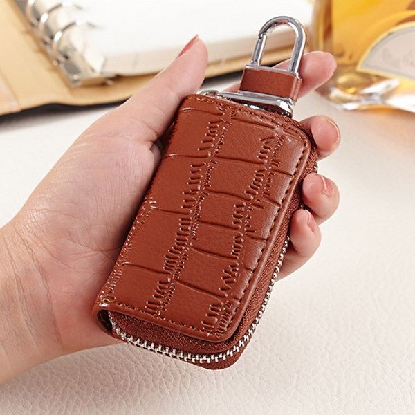 Genuine-Leather-Key-Holder-Zipped-Key-Pouch-Keychain-Auto-Car-Key-Case-Bag-1117102