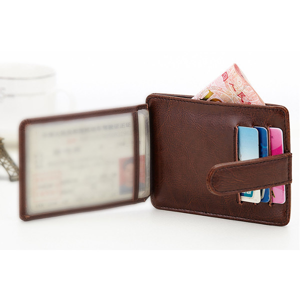 Portable-Hasp-11-Card-Holder-Waxy-Slim-Women-Short-Purse-Wallets-Coin-Bags-1138580